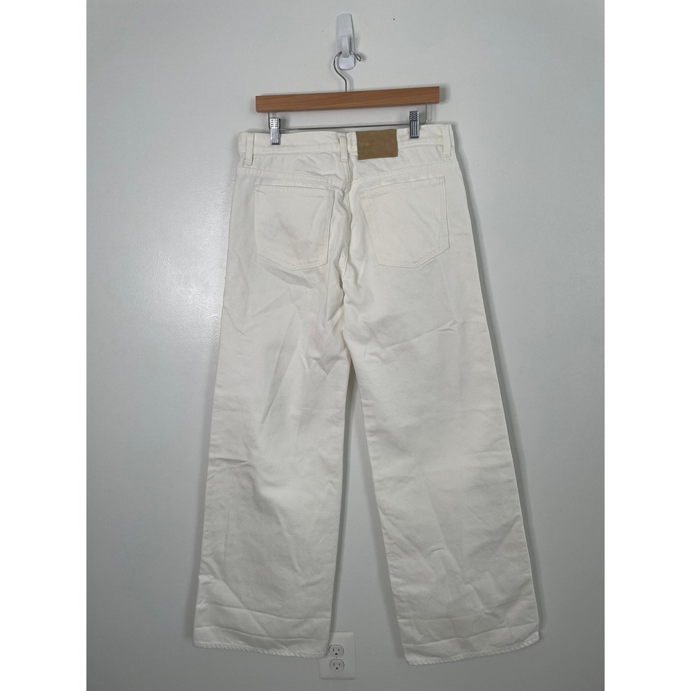 Madewell x Benjamin Talley Smith Jeans Coolidge Low Rise Wide Leg 30 White Chalk - Picture 8 of 16